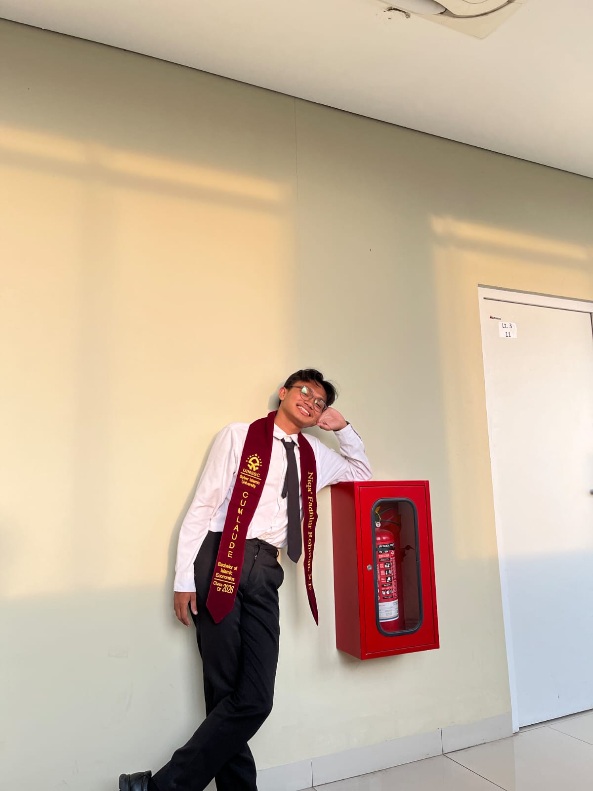 Foto Wisuda Niqa' Fadhlur Rohman